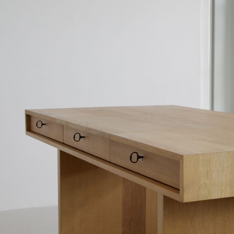 Architect designed Desk in Oak Veneer, 2016