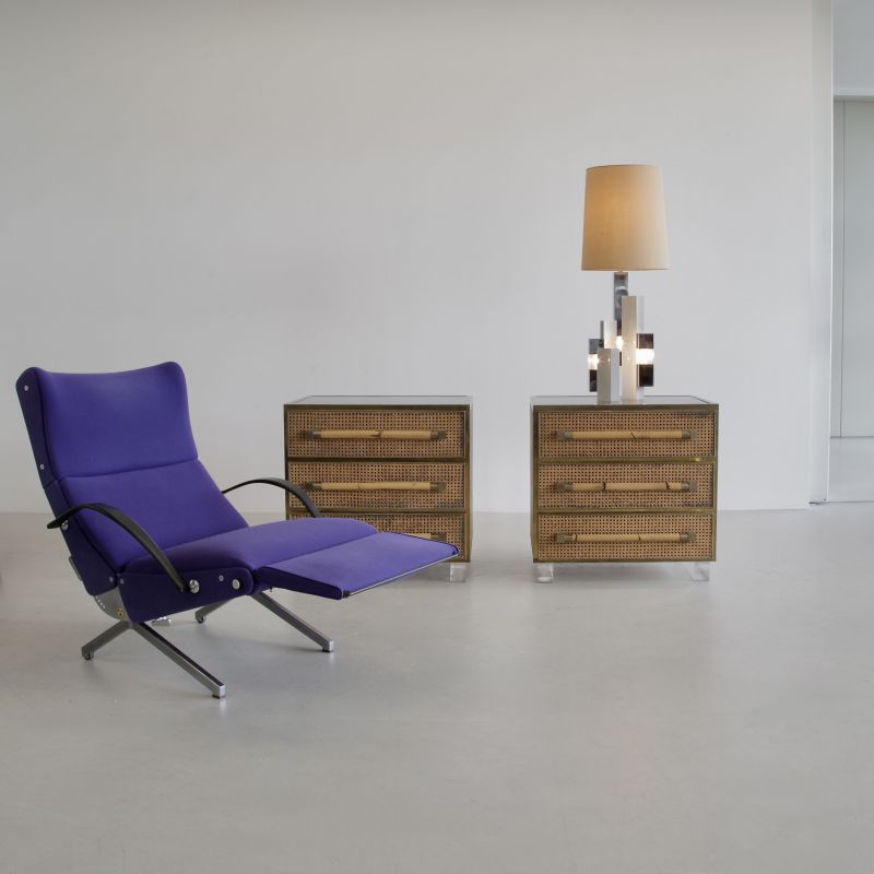 SIGNED Pair of Commodes/ Night Stands by Sandro PETTI, 1975