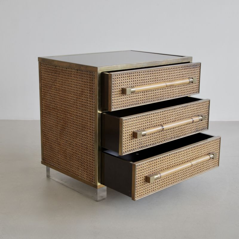 SIGNED Pair of Commodes/ Night Stands by Sandro PETTI, 1975