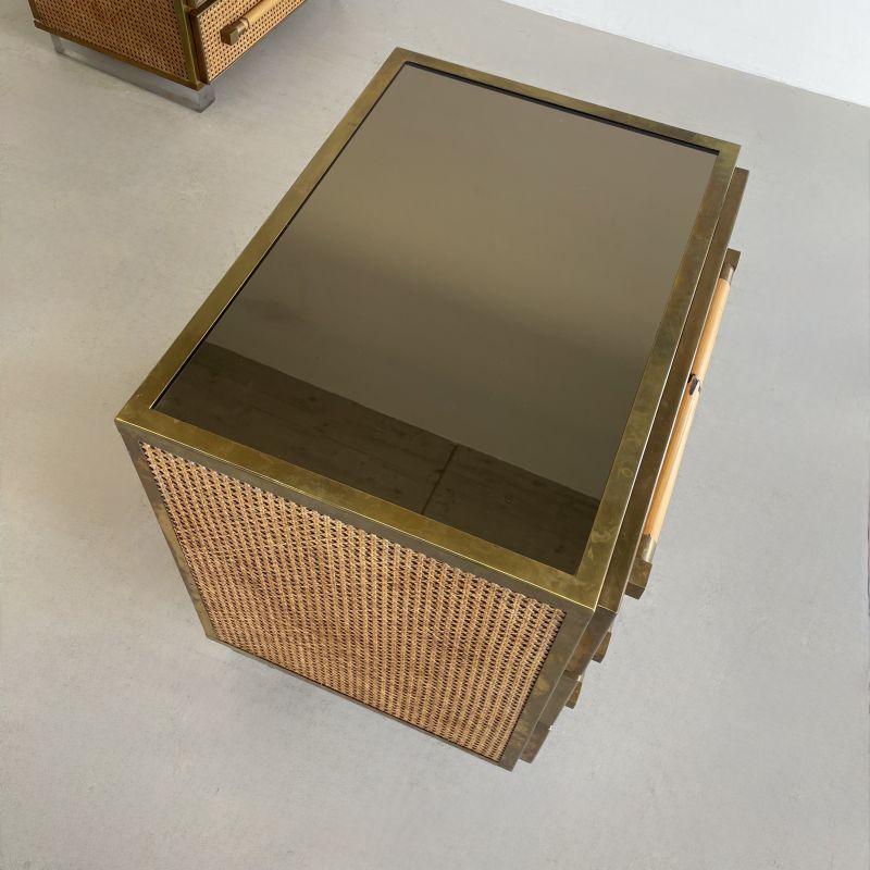 SIGNED Pair of Commodes/ Night Stands by Sandro PETTI, 1975