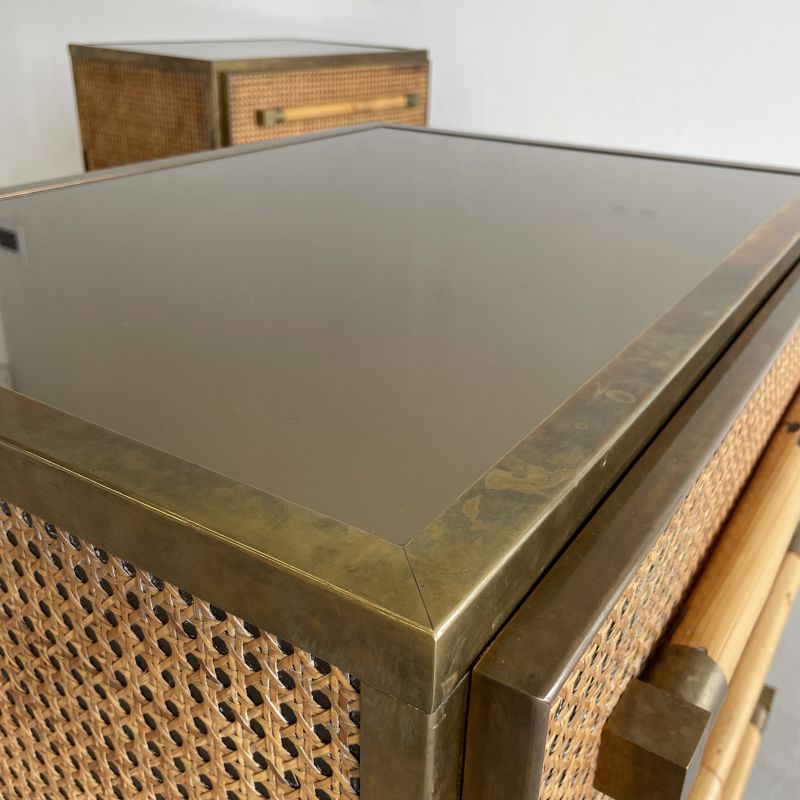 SIGNED Pair of Commodes/ Night Stands by Sandro PETTI, 1975