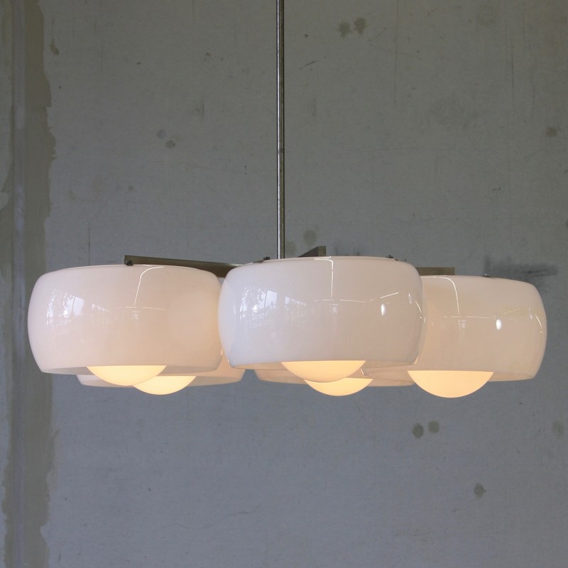 5 Shade Ceiling Lamp designed by Vico MAGISTRETTI, 1961