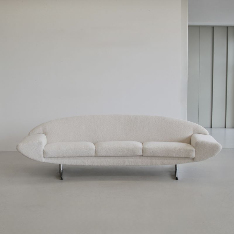 Curved Three-Seat CAPRI Sofa designed by Johannes ANDERSEN, 1965