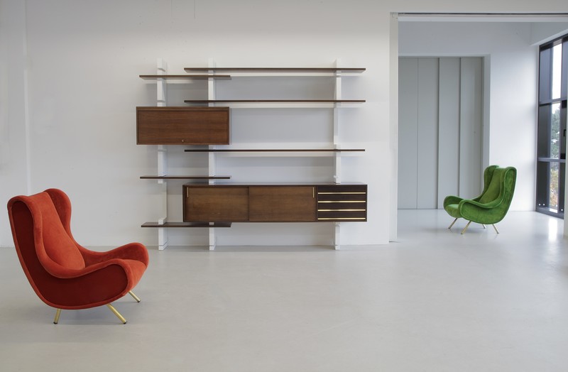 "EXTENSO" Modular Shelving System produced by AMMA TORINO, 1962