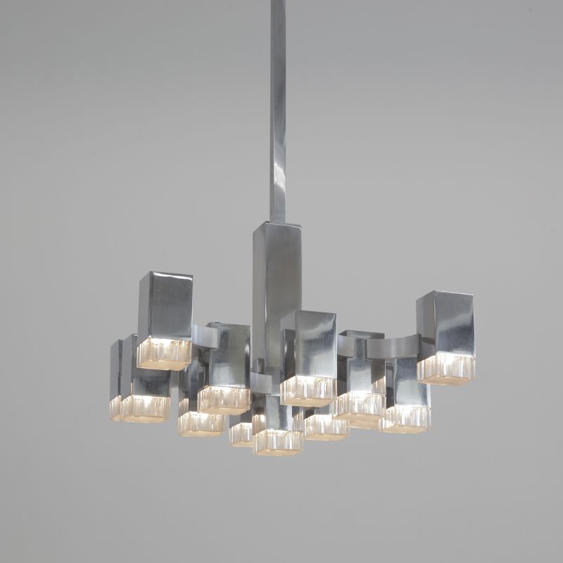 Hanging Lamp by Gaetano SCIOLARI (13 lights), 1960s