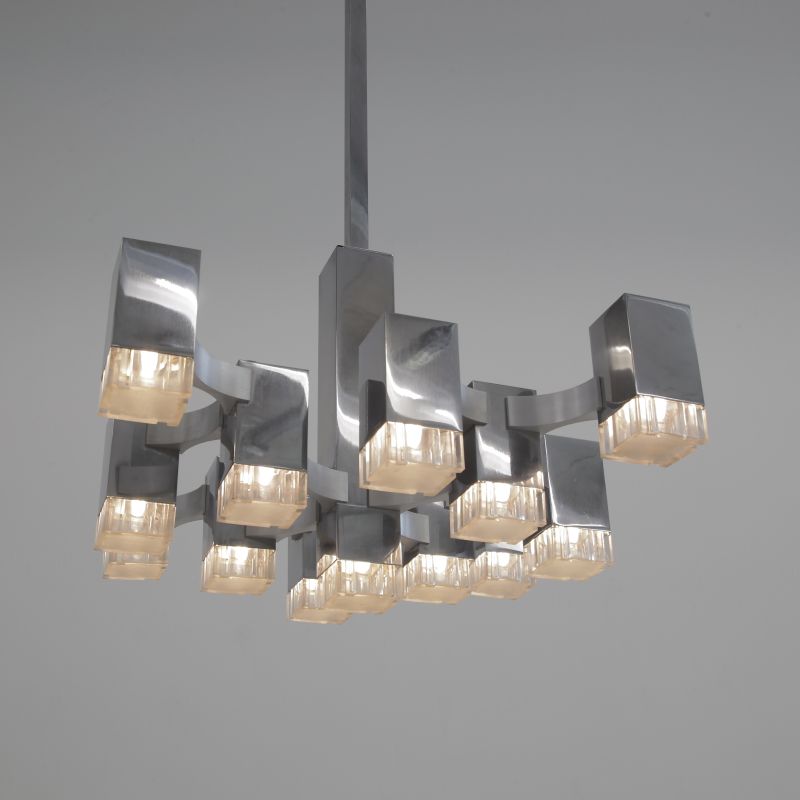 Hanging Lamp by Gaetano SCIOLARI (13 lights), 1960s