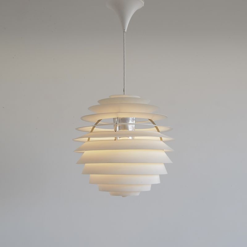 Large PH Louvre Pendant by Poul HENNINGSEN for Louis Poulsen, 1970s