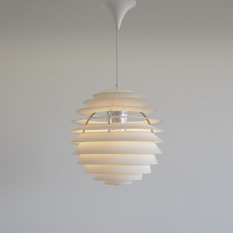 Large PH Louvre Pendant by Poul HENNINGSEN for Louis Poulsen, 1970s