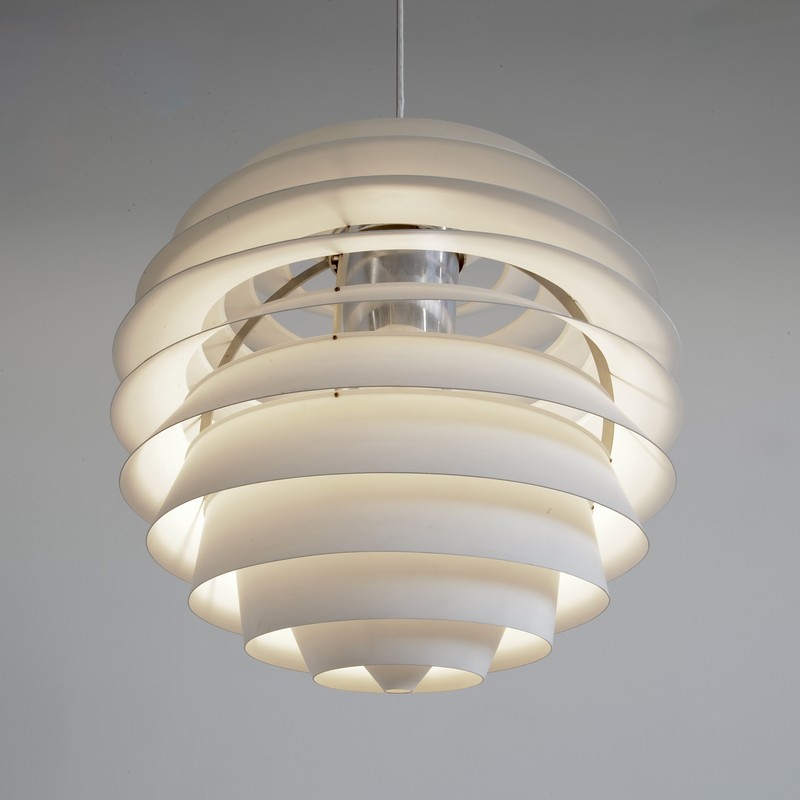 Large PH Louvre Pendant by Poul HENNINGSEN for Louis Poulsen, 1970s