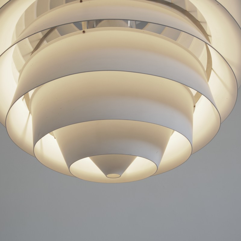 Large PH Louvre Pendant by Poul HENNINGSEN for Louis Poulsen, 1970s