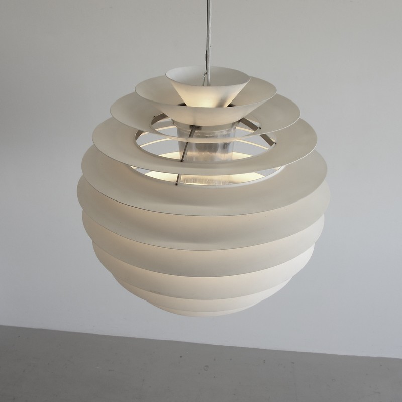 Large PH Louvre Pendant by Poul HENNINGSEN for Louis Poulsen, 1970s