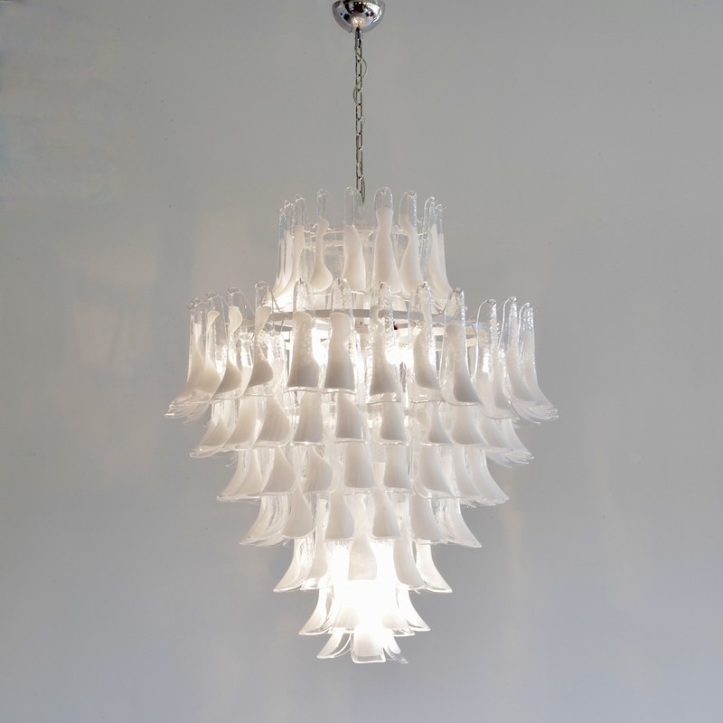 MURANO Glass Saddle Form eight-tier Chandelier