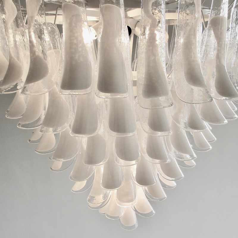 MURANO Glass Saddle Form eight-tier Chandelier