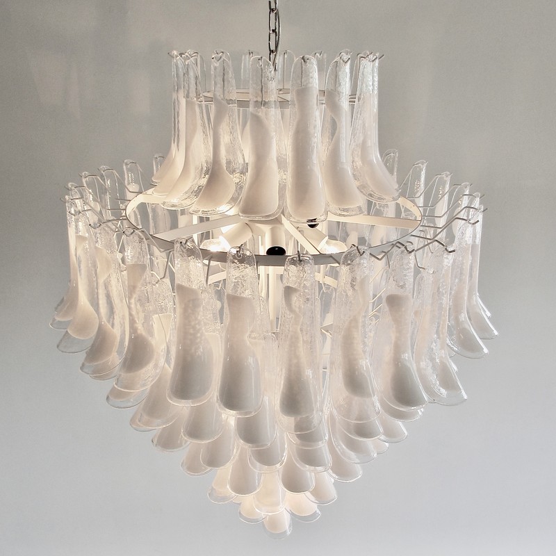 MURANO Glass Saddle Form eight-tier Chandelier