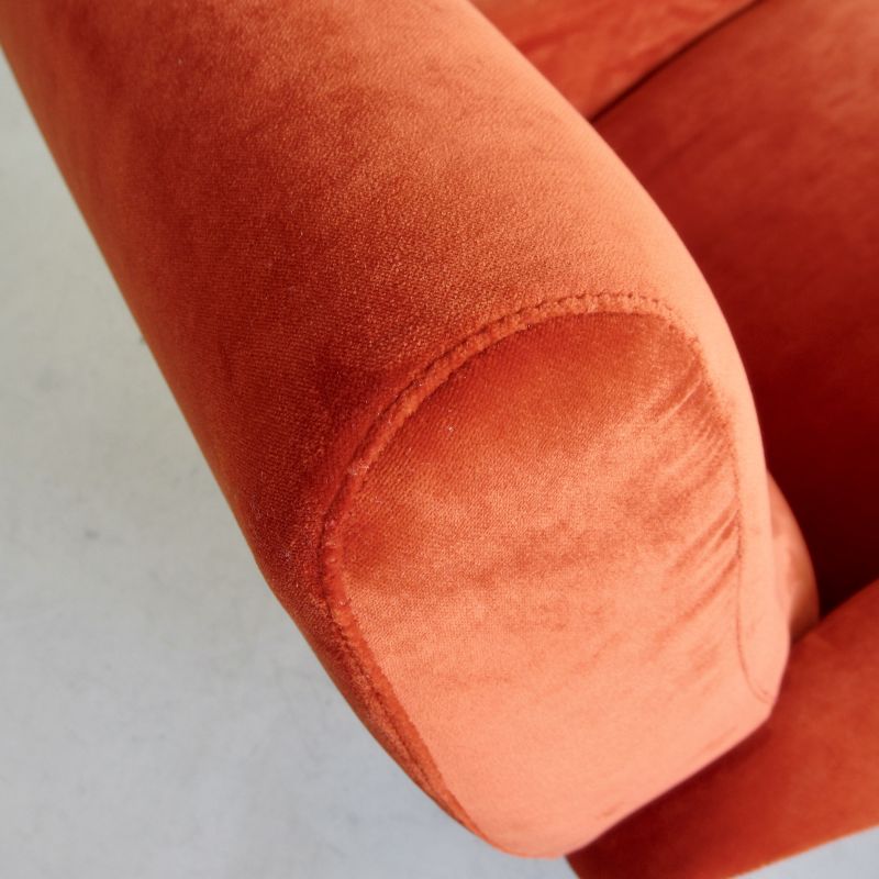 Original LADY Armchair by Marco ZANUSO, Arflex Italy (burnt orange)