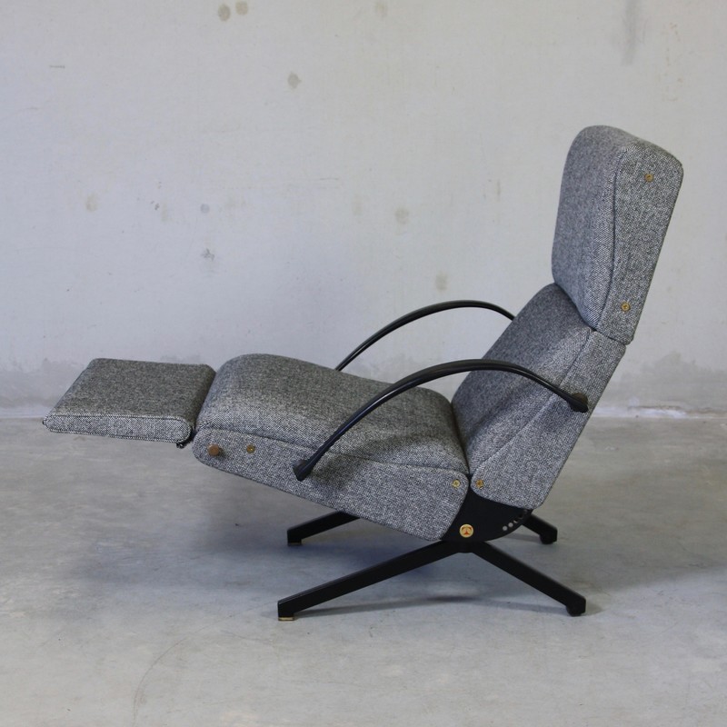 P40 Osvaldo BORSANI, (Salt and Pepper) Reclining Lounge Chair 