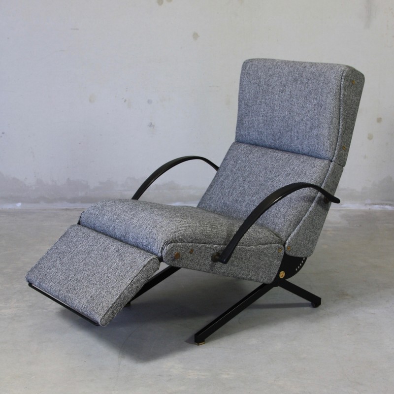 P40 Osvaldo BORSANI, (Salt and Pepper) Reclining Lounge Chair 