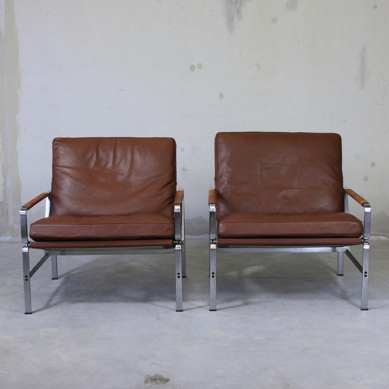 Pair of Leather Armchairs by FABRICS & KASTHOLM