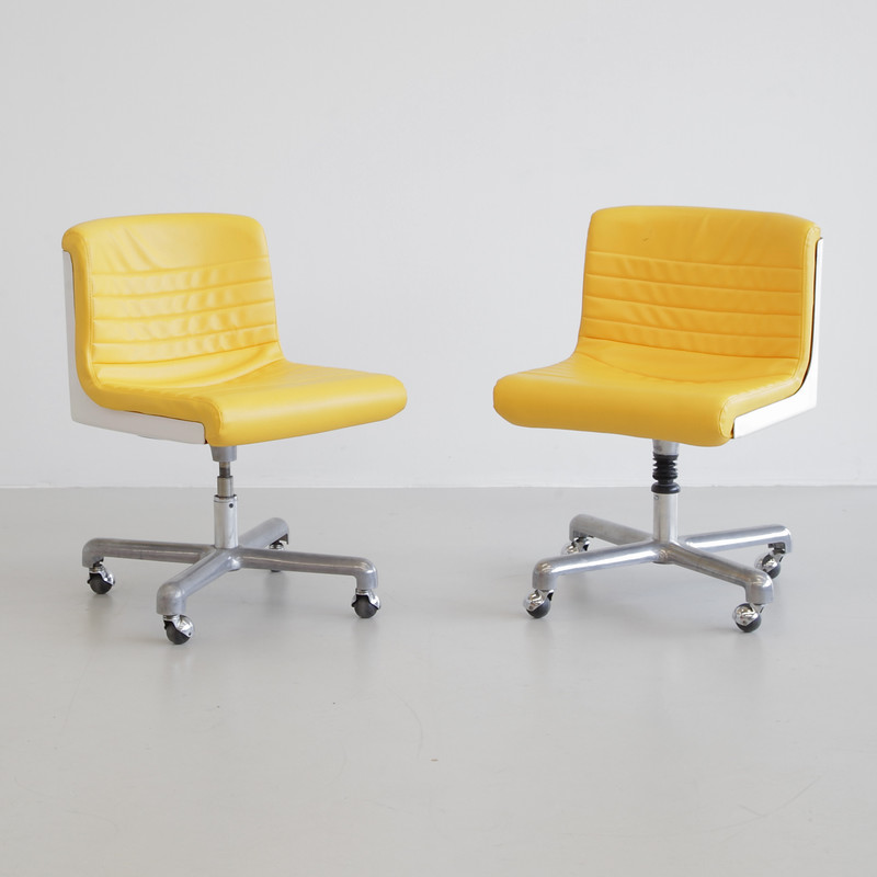 Pair of PROGRESS Office Chairs by Ettore SOTTSASS & Hans von KLIER, 1969