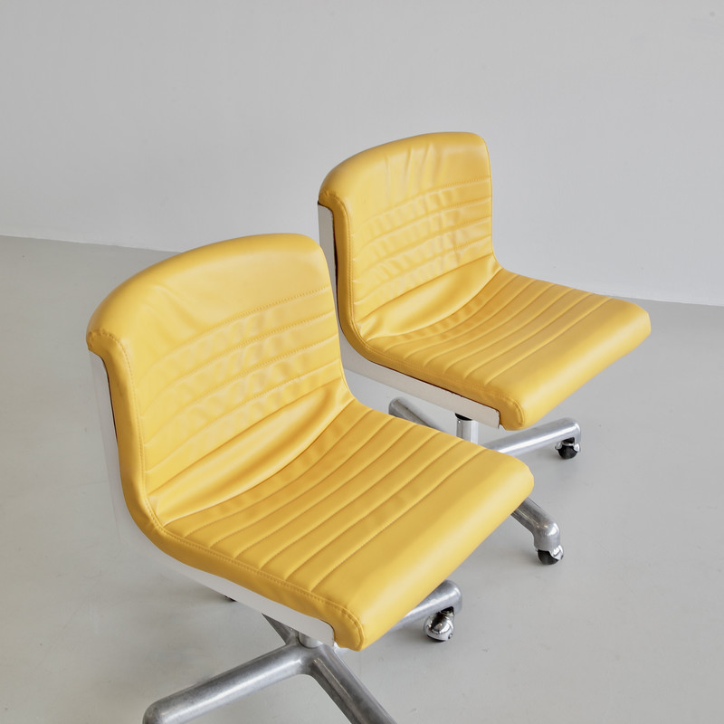 Pair of PROGRESS Office Chairs by Ettore SOTTSASS & Hans von KLIER, 1969