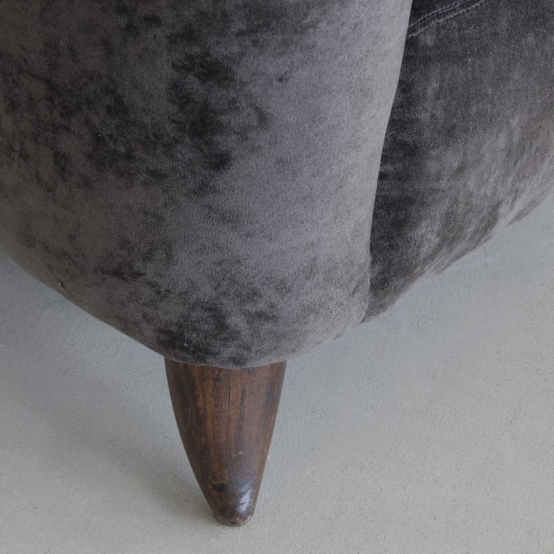 Paolo BUFFA Wingback Chair, Italy 1950s