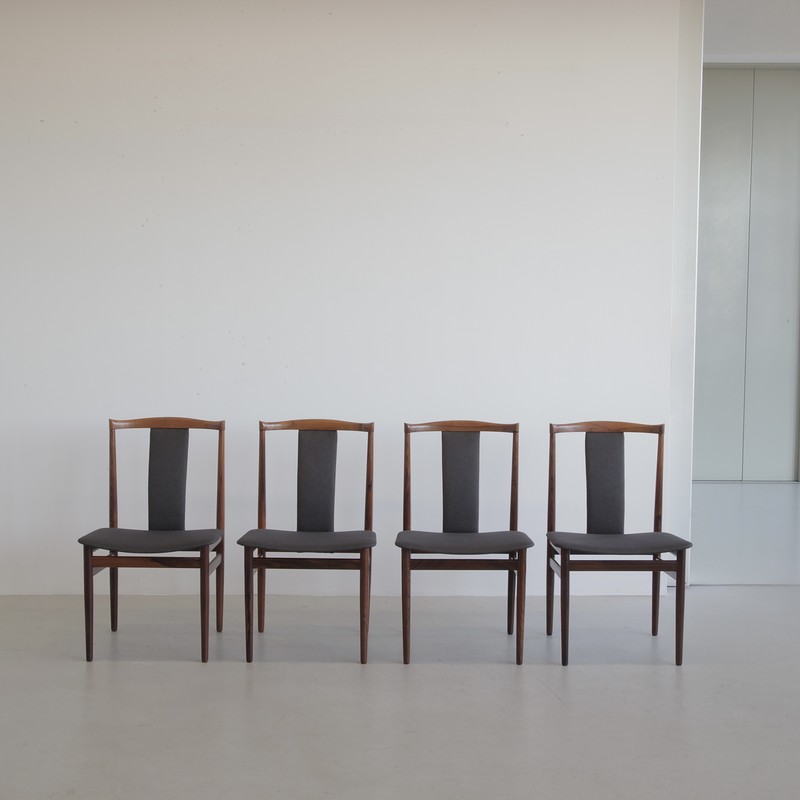 Set of 4 Dining Chairs designed by Henning Sorensen, Denmark1968