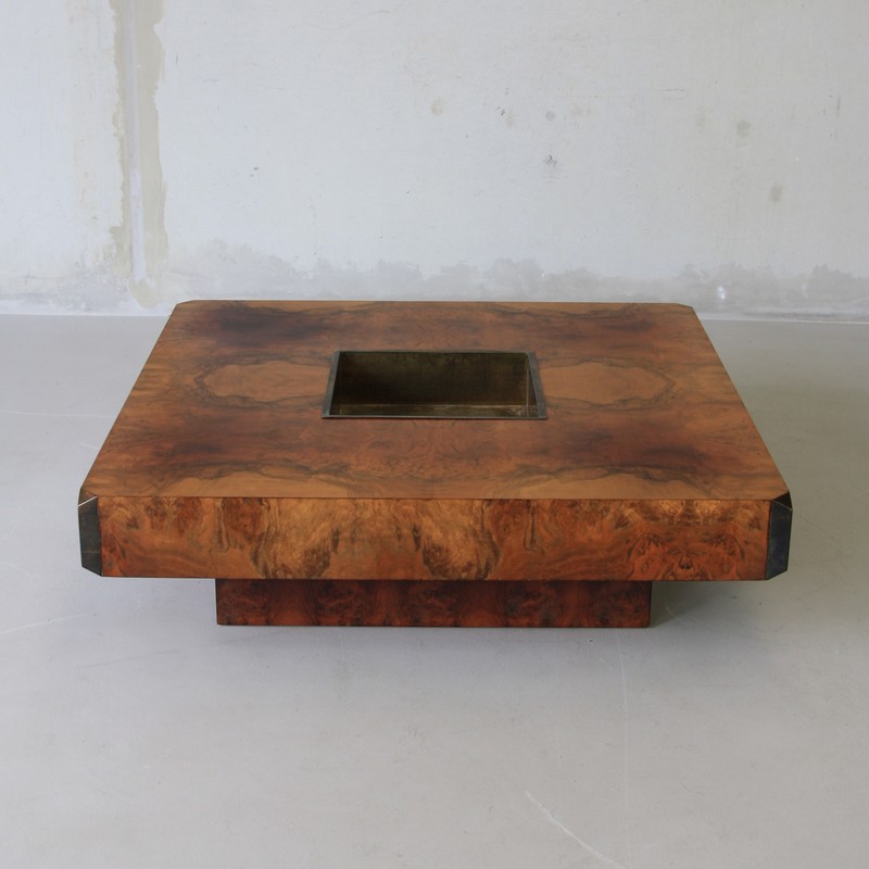 Willy RIZZO Square Coffee Table, 1972