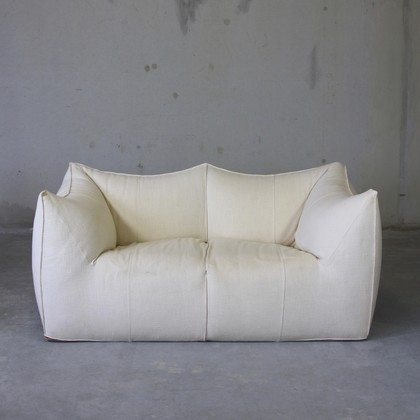 BAMBOLE, Two seat Sofa by Mario Bellini (Cream)