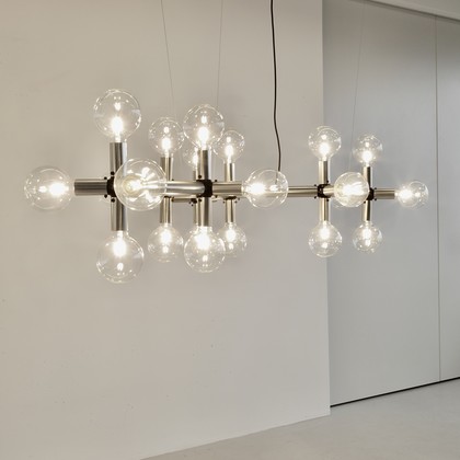 Large 'Atomic' Chandelier by Trix and Robert HAUSSMANN, 1969