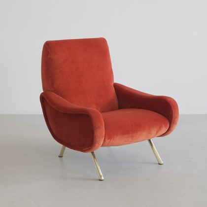 Original LADY Armchair by Marco ZANUSO, Arflex Italy  (burnt orange)