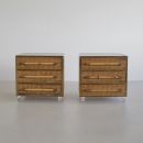SIGNED Pair of Commodes/ Night Stands by Sandro PETTI, 1975