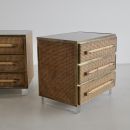 SIGNED Pair of Commodes/ Night Stands by Sandro PETTI, 1975