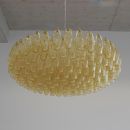 Large round Polyhedron Glass Chandelier by Carlo SCARPA
