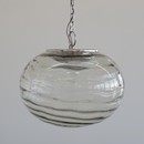 Handblown Glass Pendant Light, Italy 1960s