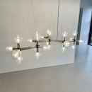 Large 'Atomic' Chandelier by Trix and Robert HAUSSMANN, 1969