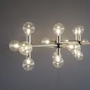 Large 'Atomic' Chandelier by Trix and Robert HAUSSMANN, 1969