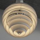 Large PH Louvre Pendant by Poul HENNINGSEN for Louis Poulsen, 1970s