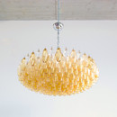 Large Polyhedron Glass Chandelier by Carlo SCARPA