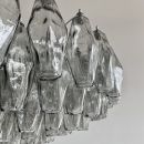 Large Polyhedron Glass Chandelier designed by Carlo SCARPA