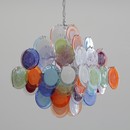 Multi-Colored Murano Glass VISTOSI Chandelier, 1980s