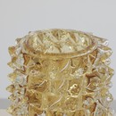 MURANO Glass Vase, Italy ( Yellow spikes)