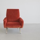 Original LADY Armchair by Marco ZANUSO, Arflex Italy  (burnt orange)