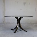 Osvaldo BORSANI, Round Marble Dining Table (black) 1964