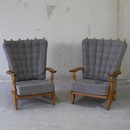 A PAIR, Arm Chairs by GUILLERME &amp; CHAMBRON, 1950&#039;s