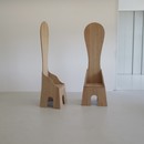 PAIR of 'Fratina' Chairs by Mario CEROLI, 1972 SIGNED