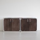 PAIR of Maison HERMES Cabinets by Guido Faleschini, 1970s 