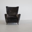 Paolo BUFFA Wingback Chair, Italy 1950s