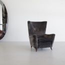 Paolo BUFFA Wingback Chair, Italy 1950s