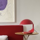 Red COBRA table lamp designed by Elio MARTINELLI