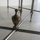 Set of 3 Metal Side Tables, France 1960s